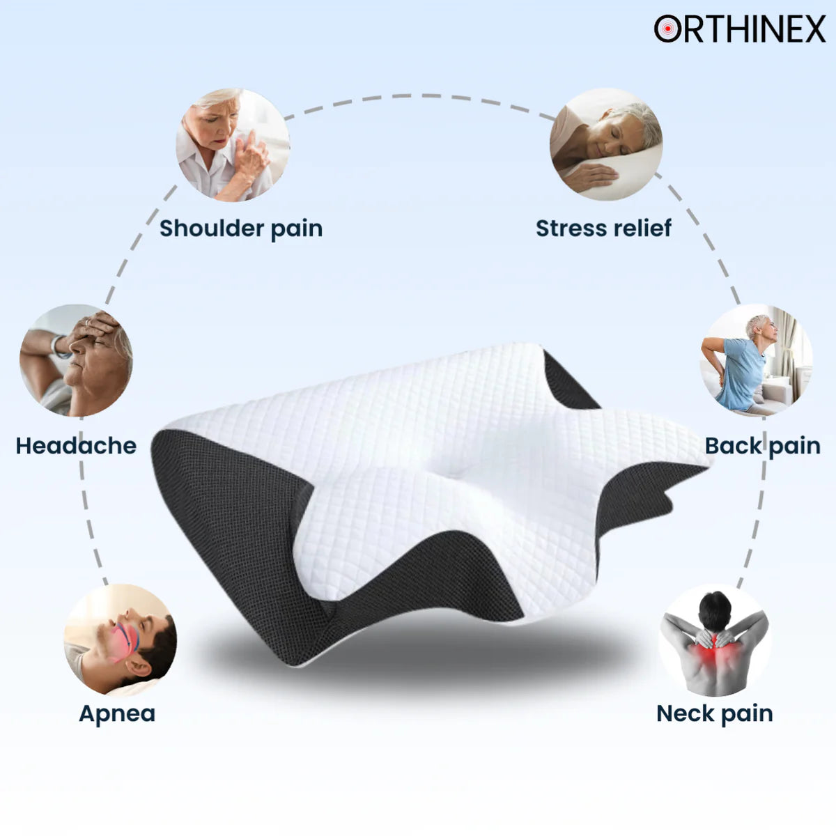 Memory Foam Ergonomic Pillow